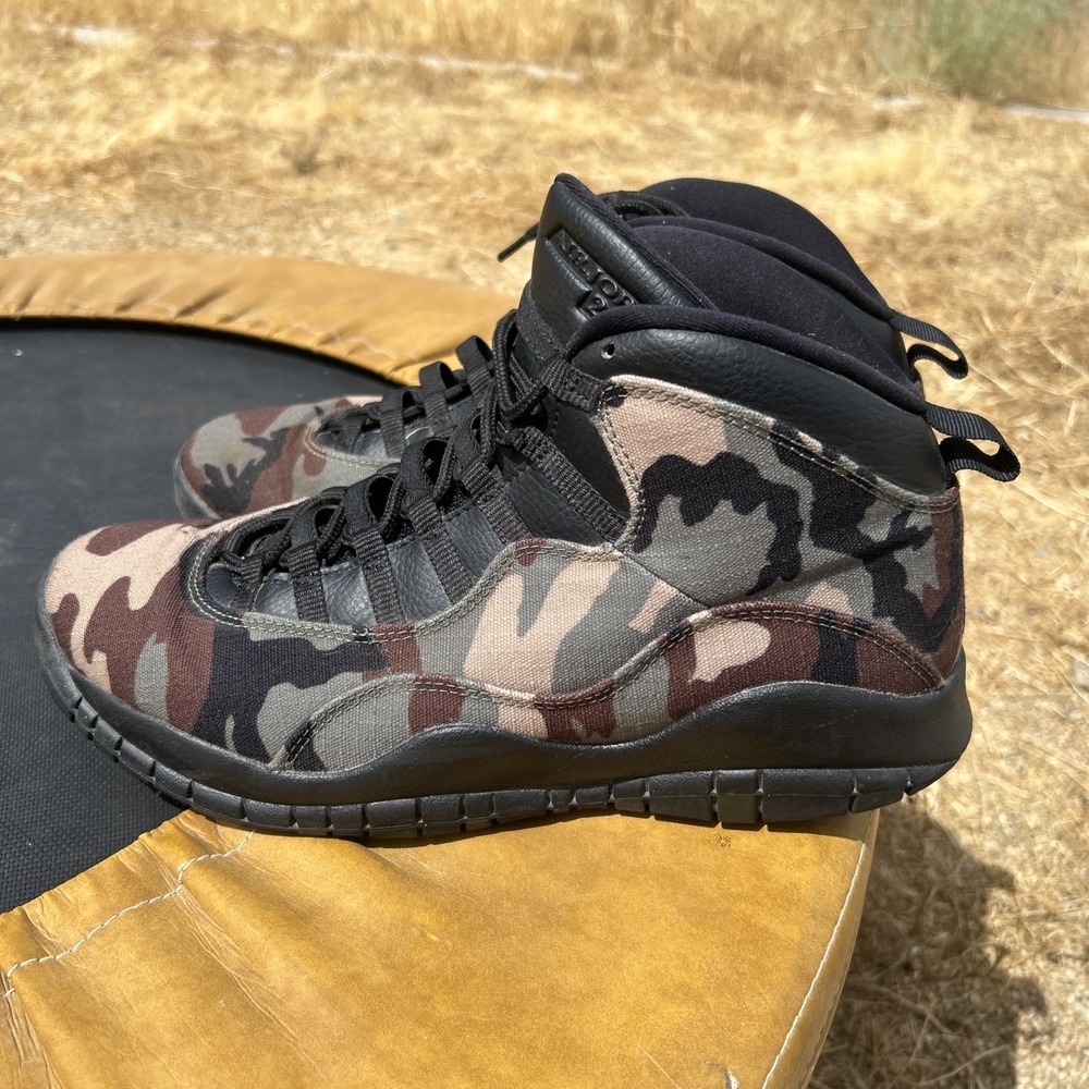 Air Jordan 10 Men's Retro 'Woodland Camo' Basketball Shoes Size 11 310805-201 - Picture 3 of 7